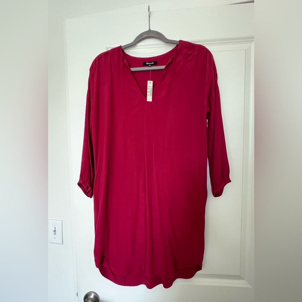 Silk tunic dress from Madewell